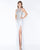 Mac Duggal - 40779M Sleeveless Metallic Cutout Sheath Gown In Silver
