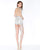 Mac Duggal - 40783M Fitted Illusion Fringe Romper In Silver