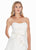 Ashley Lauren - 4082 Bow-Adorned Strapless Sweetheart Satin Dress In White