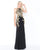 Mac Duggal - 40843M Gilt Embroidered High Jewel Sheath Gown