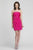 Alexia Designs - 4084 Strapless Embellished Pleated Sheath Dress In Pink