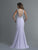Saboroma - 4084 Embellished V-neck Trumpet Dress In White