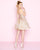 Mac Duggal - 40867N Strapless Sweetheart Cocktail Dress with Gold Tone in Pink and Gold