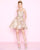 Mac Duggal - 40867N Strapless Sweetheart Cocktail Dress with Gold Tone in Pink and Gold