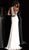 Jovani - 40869 Embellished High Halter Trumpet Dress in White