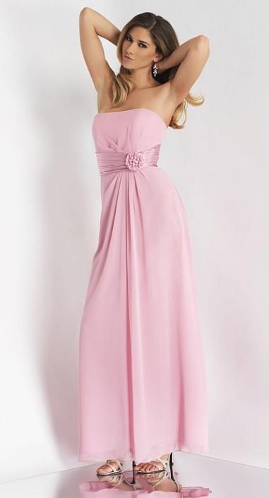 Alexia Designs - 4088 Floral Accented Sheath Dress In Pink