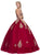 Eureka Fashion - 4088 Applique Sweetheart Ballgown With Bolero in Red