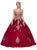 Eureka Fashion - 4088 Applique Sweetheart Ballgown With Bolero in Red