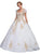 Eureka Fashion - 4088 Applique Sweetheart Ballgown With Bolero in White