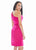 Ashley Lauren - 4088 Folded Asymmetrical Neck Satin Dress In Pink
