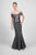 Daymor Couture - Ruched Sweetheart Mermaid Dress 408 in Gray