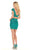 Rachel Allan Homecoming - 4093 Two Piece Beaded Bateau Sheath Dress In Green