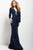 40942 Sequined V-neck Sheath Dress