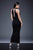 Sleeveless with Plunging Neckline Tea Length Dress M523