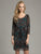 Lara Dresses - Chic Cocktail Dress with Teal  Embellishments 42639, Black, Green