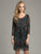 Lara Dresses - Chic Cocktail Dress with Teal  Embellishments 42639, Black, Green