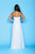 Lara Dresses - Ruched Sweetheart A-line Evening Gown 41002 in White
