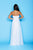 Lara Dresses - Ruched Sweetheart A-line Evening Gown 41002 in White