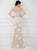 Appliqued Strapless Sheath Evening Gown 41002 In White