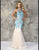 Nina Canacci - 4101 Dress in Ivory/Mint