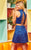 Rachel Allan Homecoming - 4104 Two Piece Sequined Sheath Dress In Blue