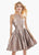 Ashley Lauren - 4106 Halter Brocade A-line Dress In Multi-Color