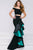 Off-Shoulder Two-Piece Mermaid Gown with Ruffle Skirt Detail 41080