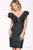 Short Dress with Ruffled Neckline 41090