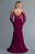 Saboroma - 4110 Floral Lace Beaded Cold Shoulder Mermaid Gown In Pink