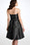 Donna Ricco - 8056879M Strapless Silk Bubble Dress in Black