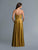 Saboroma - 4115 Embellished Plunging Sweetheart A-line Dress In Green