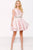 Cap Sleeve Bateau Neck Bead Embellished Fit and Flare Dress 41184