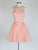 Aspeed - D135 Halter Neck Short Dress with Crystal Ornate Belt