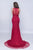 Nina Canacci - 4119 Illusion Jewel Soutache Ornate Lace Gown In Red
