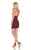 Rachel Allan Homecoming - 4122 Bedazzled Velvet Corduroy Fitted Dress In Red