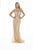Shail K - 41226 Jewel Neckline Rhinestone Embellished Sheath Gown