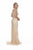 Shail K - 41226 Jewel Neckline Rhinestone Embellished Sheath Gown