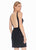 Ashley Lauren - 4125 Bateau Beaded Low Back Cocktail Dress In Black