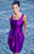 Alexia Designs - 4126 Sleeveless Square Neck Tulip Dress In Purple