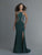 Saboroma - 4126 Cutout Mermaid Evening Dress In Green