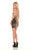 Rachel Allan Homecoming - 4129 Sequined Deep V-neck Sheath Dress In Black and Gold