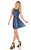 Rachel Allan Homecoming - 4130 Embellished Halter A-line Dress In Blue