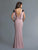 Saboroma - 4130 Applique Bateau Sheath Dress In Pink