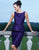 Alexia Designs - 4136 Bateau Peplum Sheath Dress In Purple