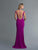 Saboroma - 4139 Embellished High Neck Trumpet Dress