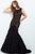 41406 Sequined V-neck Mermaid Dress