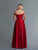 Saboroma - 4141 Embellished Off-Shoulder Pleated Ballgown In Red