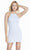Alyce Paris - 4153 Halter Neck Glitter Jersey Fitted Cocktail Dress In Blue