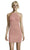Alyce Paris - 4153 Halter Neck Glitter Jersey Fitted Cocktail Dress In Pink