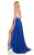 Rachel Allan Homecoming - 4157 Two Piece Applique A-line Dress In White and Blue